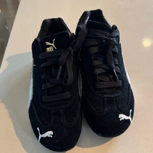 Puma Black Sneakers with White Details